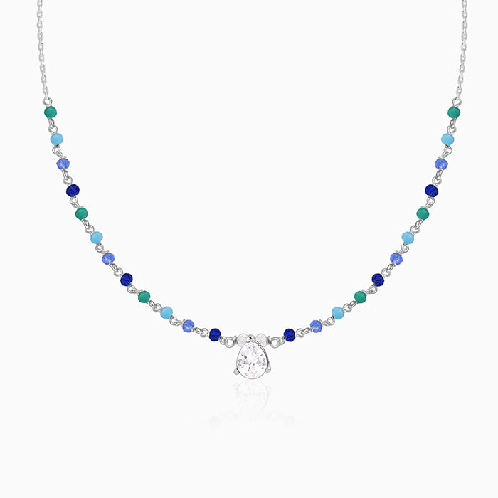 Silver Colourful Glint Necklace
