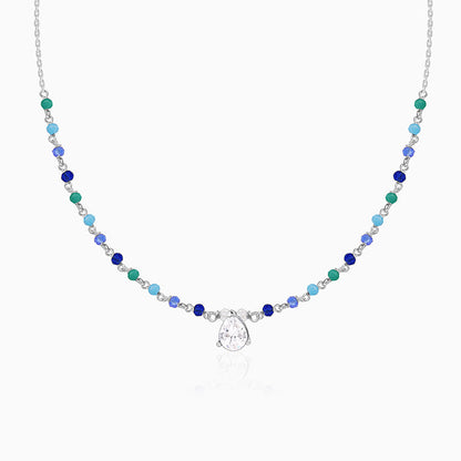 Silver Colourful Glint Necklace
