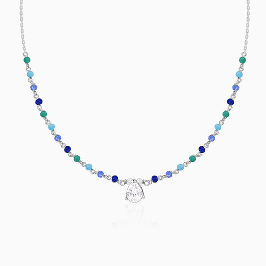 Silver Colourful Glint Necklace