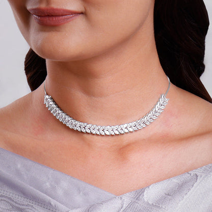 Silver Joan Choker Necklace