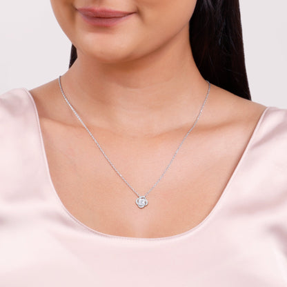 Silver Flower Glory Necklace