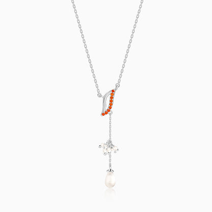Silver Sekhmet Lariat Necklace