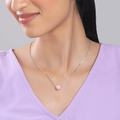 Silver Classic Pearl Necklace