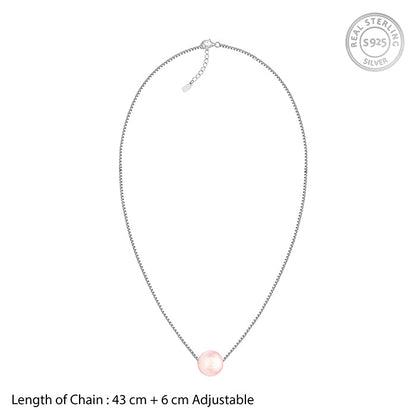 Silver Classic Pearl Necklace