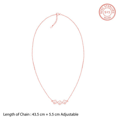 Rose Gold Classic Spark Necklace