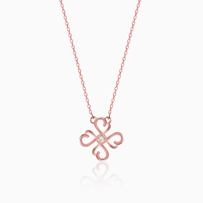 Rose Gold Clover Necklace