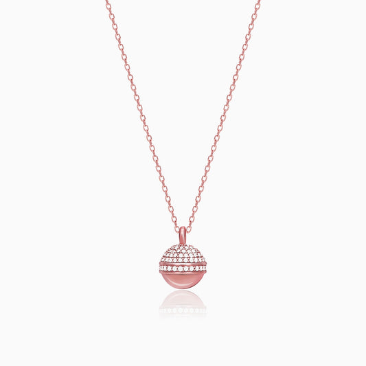 Anushka Sharma Rose Gold Studded Trinket Pendant With Link Chain