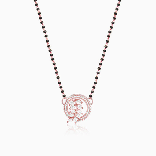 Rose Gold Periwinkle Mangalsutra
