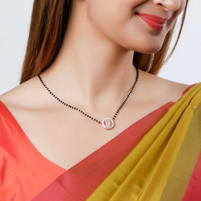 Rose Gold Periwinkle Mangalsutra