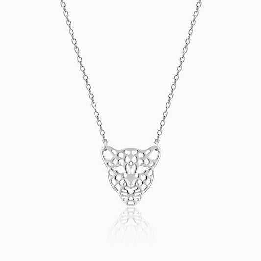 Silver The Big Cat Necklace