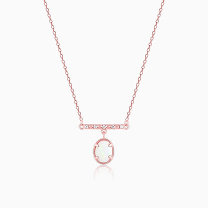 Rose Gold Moonstone Glory Necklace