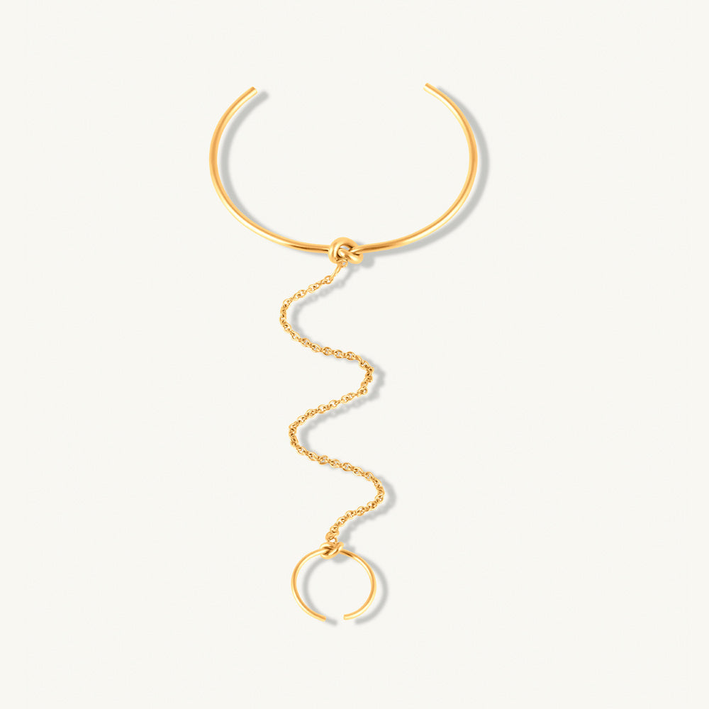 Cuff Bracelet With Ring