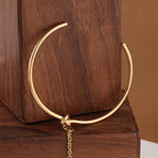 Cuff Bracelet With Ring