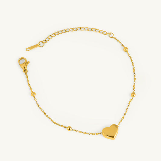Heart Charm Bracelet