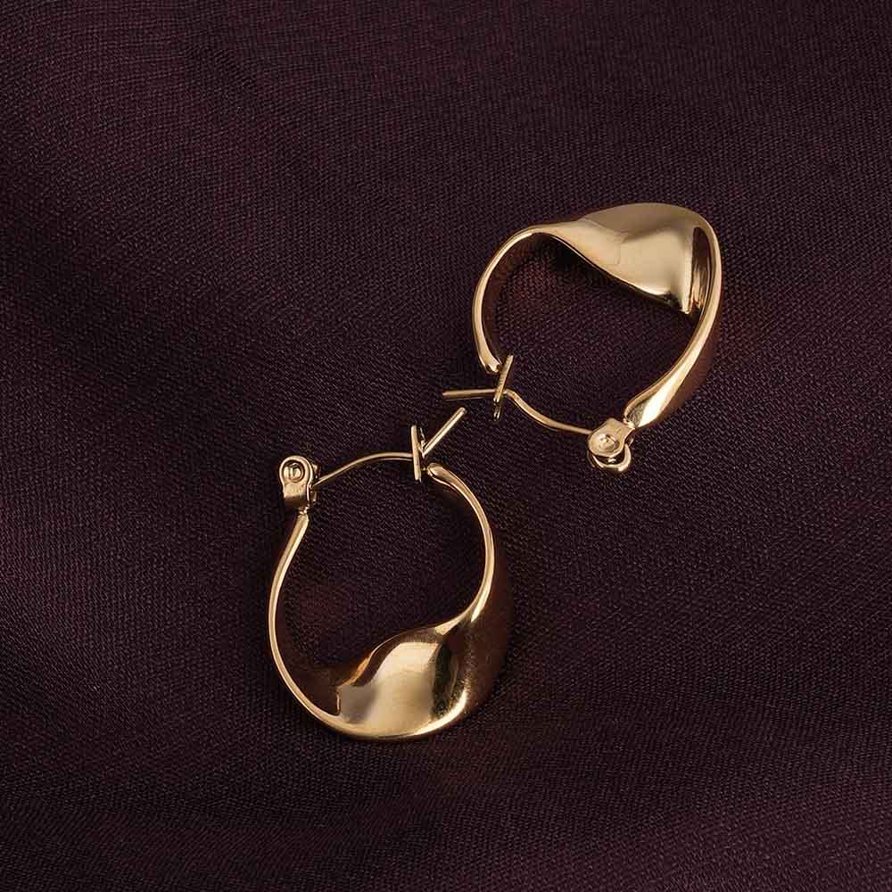 Wobbly Circle Hoop Earrings