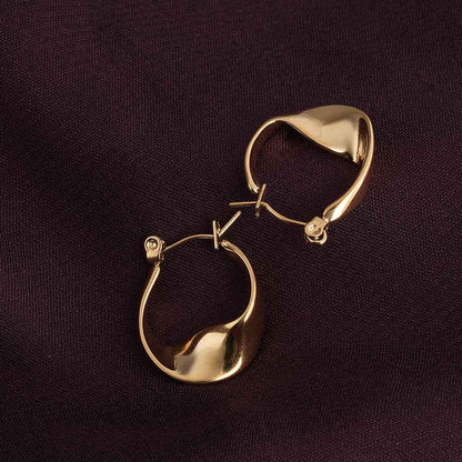 Wobbly Circle Hoop Earrings