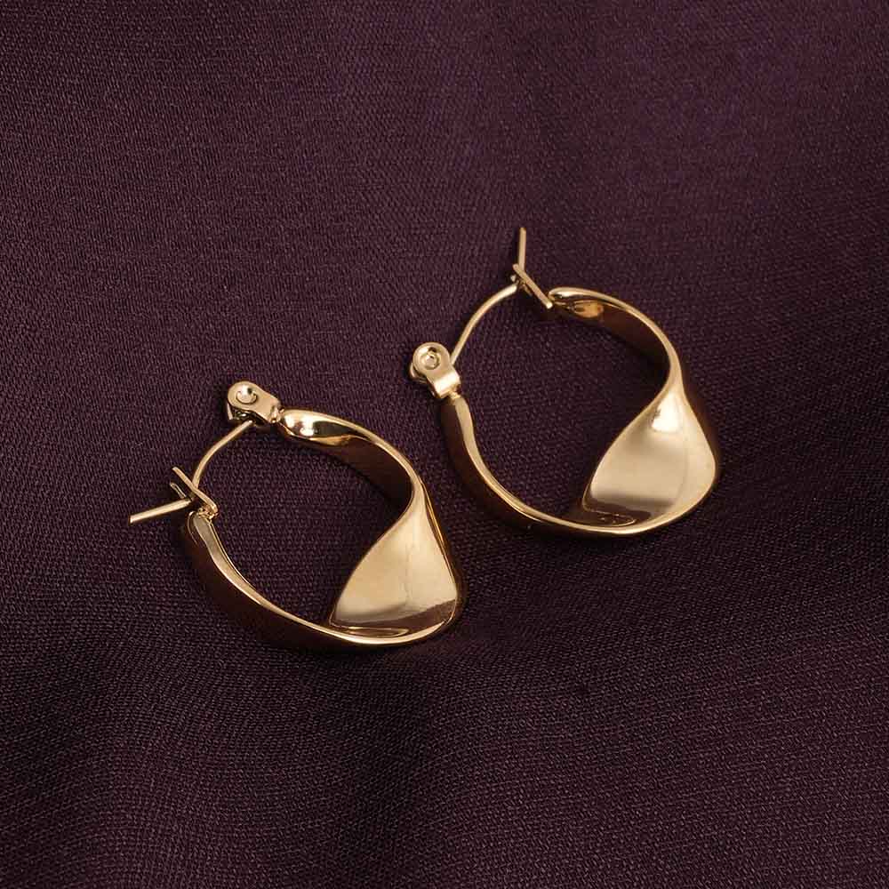Wobbly Circle Hoop Earrings