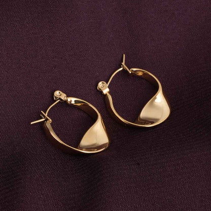 Wobbly Circle Hoop Earrings