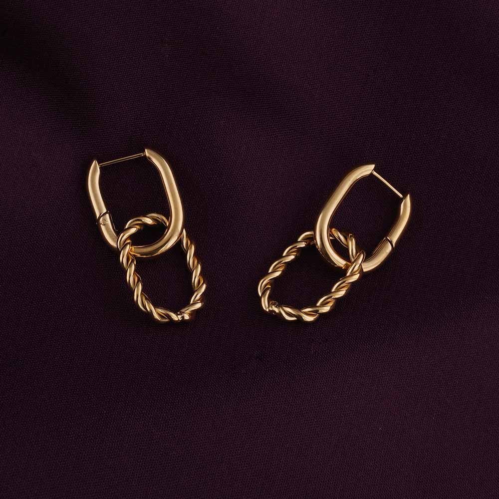 Double Rings Hoop Earrings