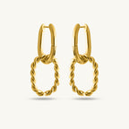 Double Rings Hoop Earrings