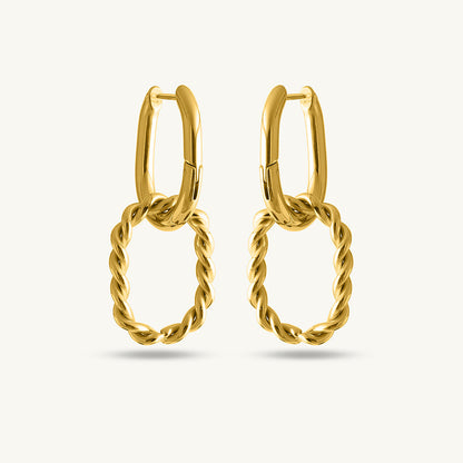 Double Rings Hoop Earrings