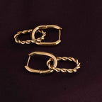 Double Rings Hoop Earrings