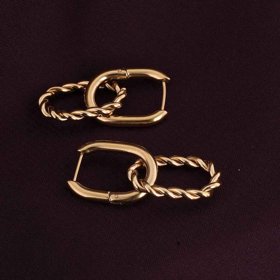 Double Rings Hoop Earrings