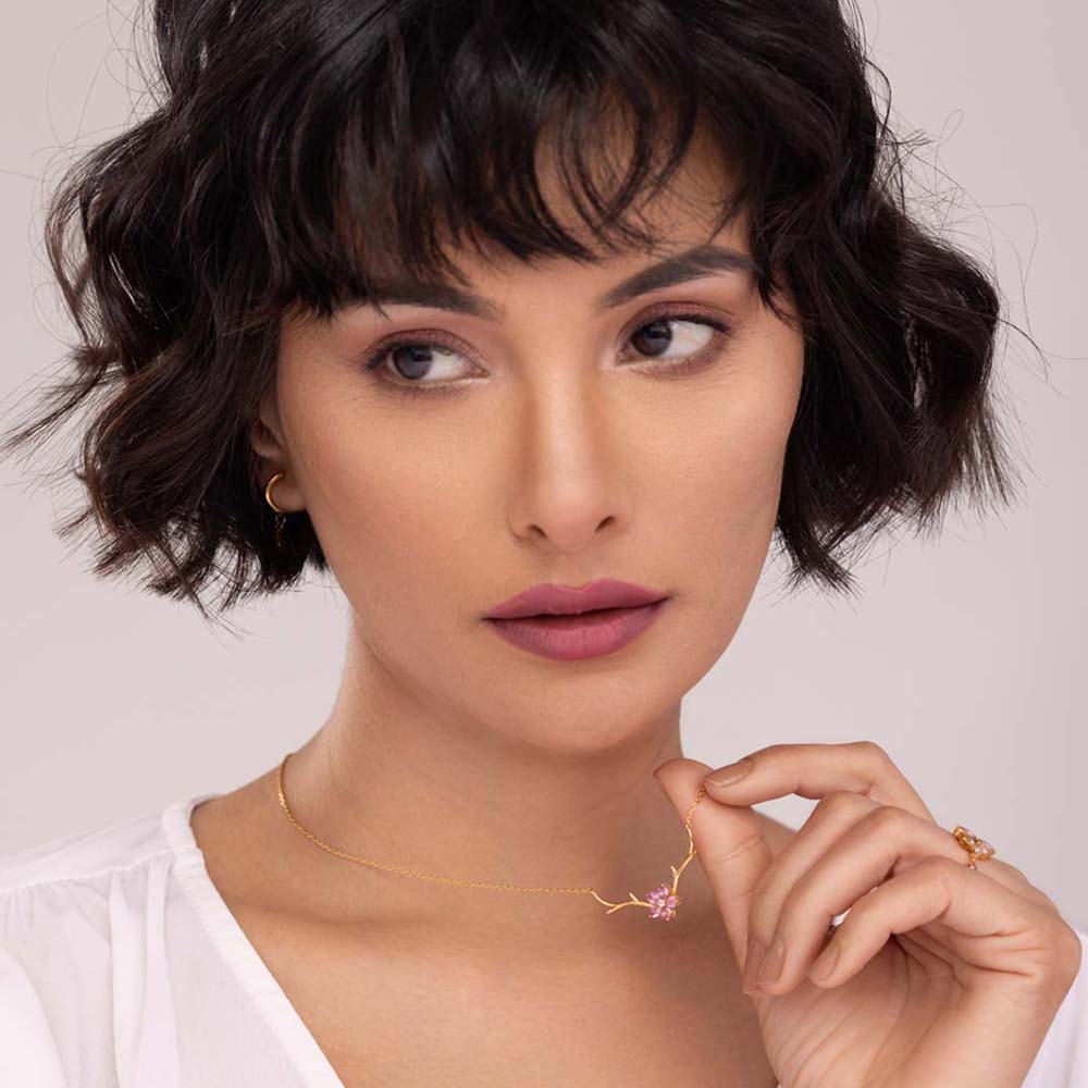 Cherry Flower Necklace