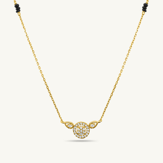 Annapurna Diamond Mangalsutra | BIS Hallmarked | 18k Gold Vermeil