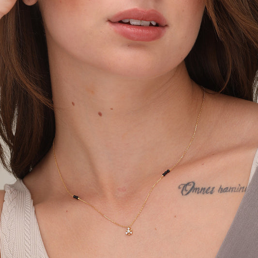 Ishaana Diamond Mangalsutra | BIS Hallmarked | 18k Gold Vermeil