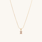 Athena Solitaire Hoop Earrings & Delicate Moonstone Necklace Jewellery Set