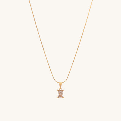 Athena Solitaire Hoop Earrings & Delicate Moonstone Necklace Jewellery Set
