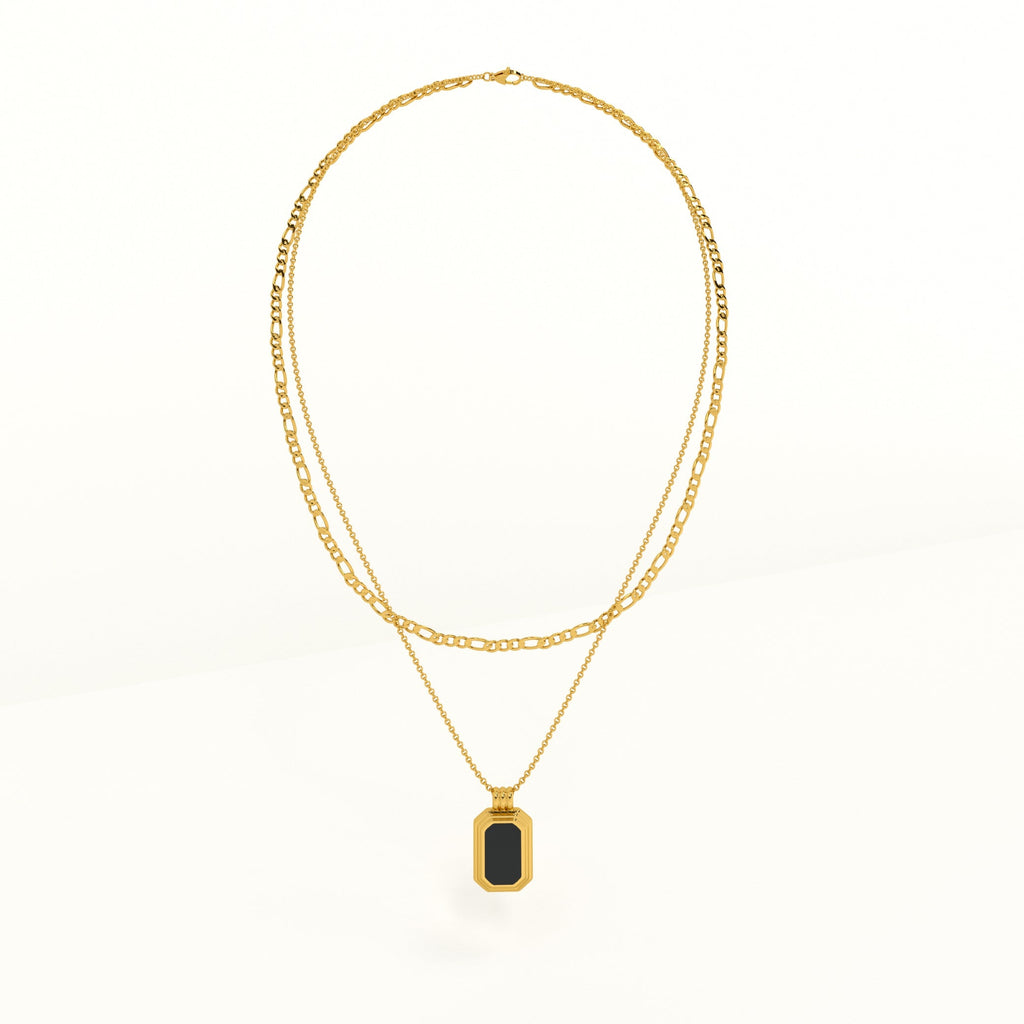 Black Onyx Two Layer Necklace