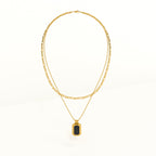 Black Onyx Two Layer Necklace