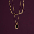Black Onyx Two Layer Necklace