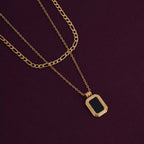 Black Onyx Two Layer Necklace