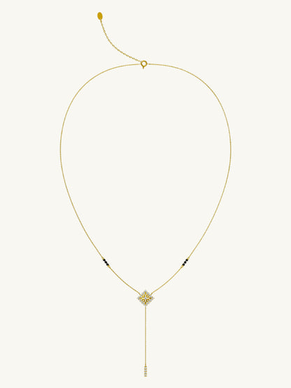 Anika Diamond Mangalsutra | BIS Hallmarked | 18k Gold Vermeil