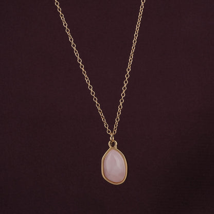 Pink Quartz Necklace