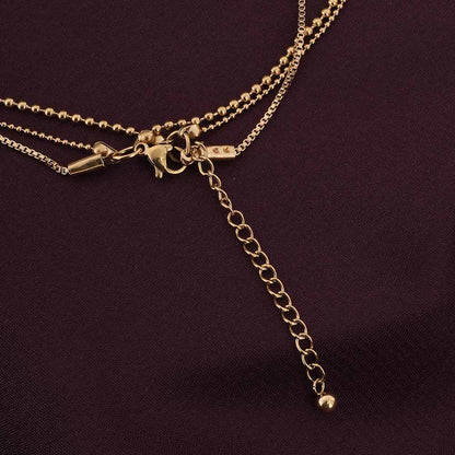 Round Belle Three Layer Necklace
