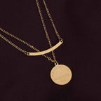 Round Line Two Layer Necklace