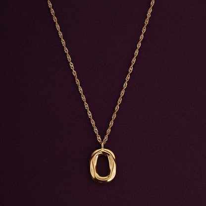 Wobbly Oval Necklace