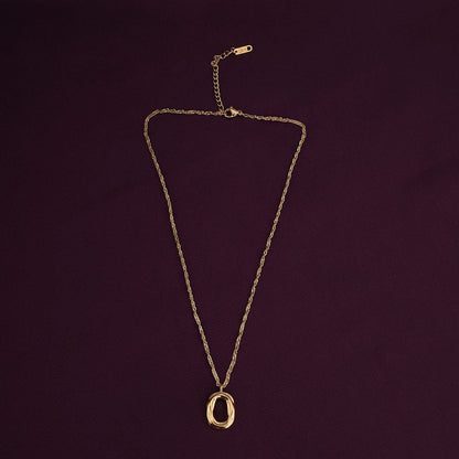 Wobbly Oval Necklace