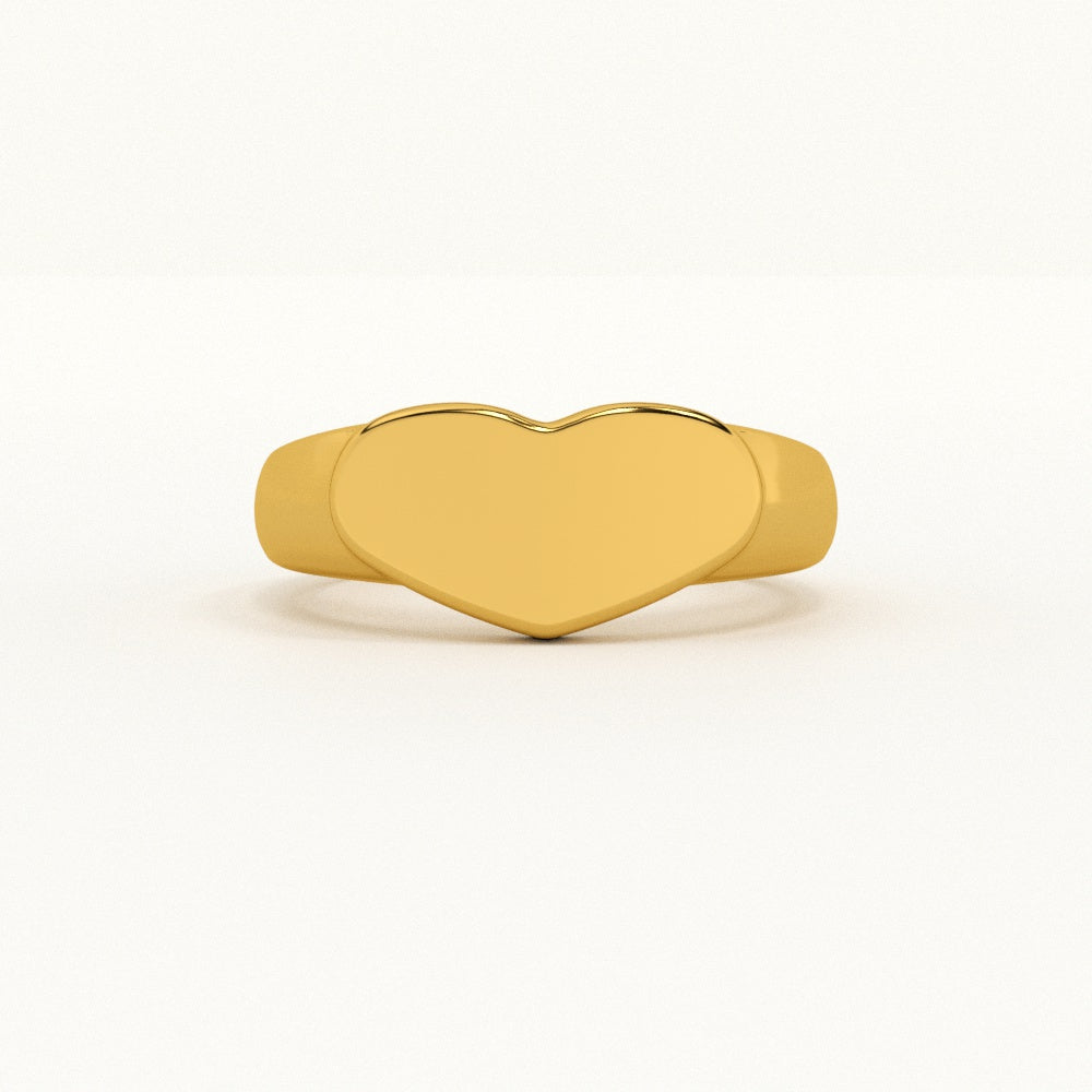 Sleek Heart Ring