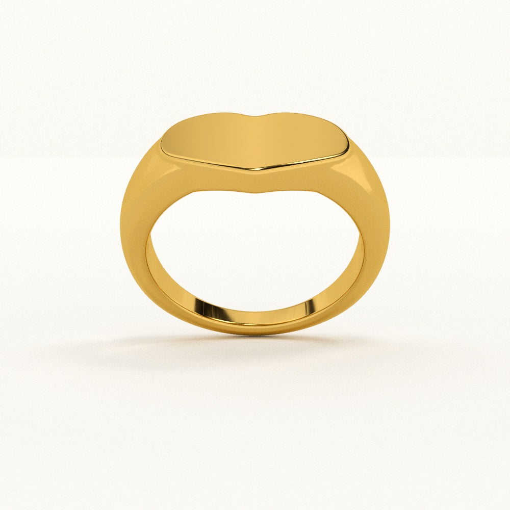 Sleek Heart Ring