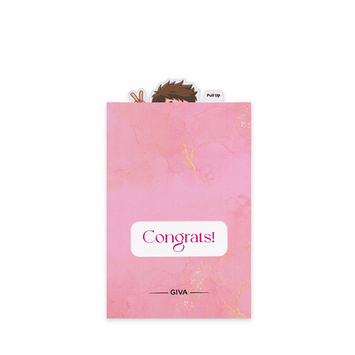 Congratulations Pull-Up Greeting Card