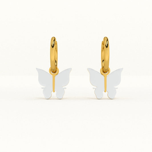 Annabelle Butterfly Hoop Earrings