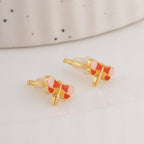 Cute Dragonfly 925 Silver Studs