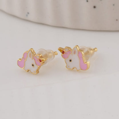 Unicorn Glow 925 Silver Studs