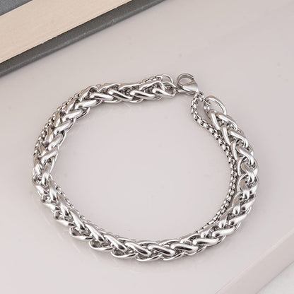 Layered Silver Bracelet