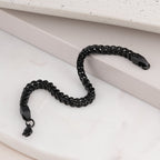 Black Curb Chain Bracelet